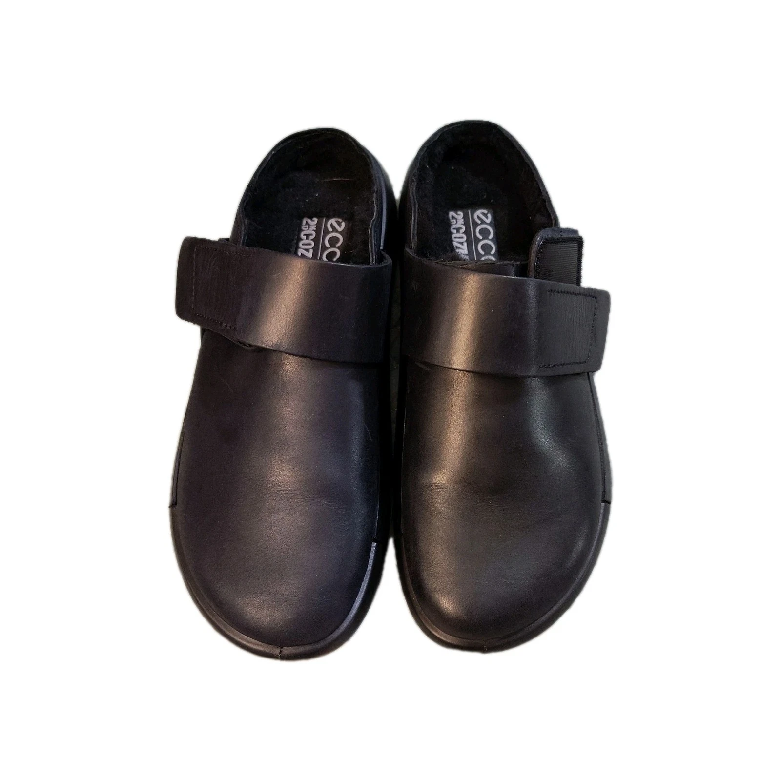 Ecco zoccolo donna 2° cozmo nero just sambal taglia 6