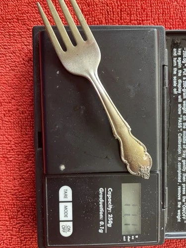 Breton Rose by International Sterling Silver Small Fork 11.1 Grams No Reserve