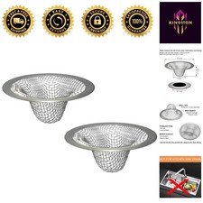 Stainless Steel Drain Strainer - 2PCS Ideal for Smooth Drainage