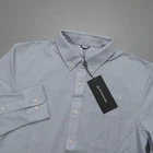 Western Rise SLIM FIT Limitless Merino Wool Button Down Shirt Wicking Light Blue