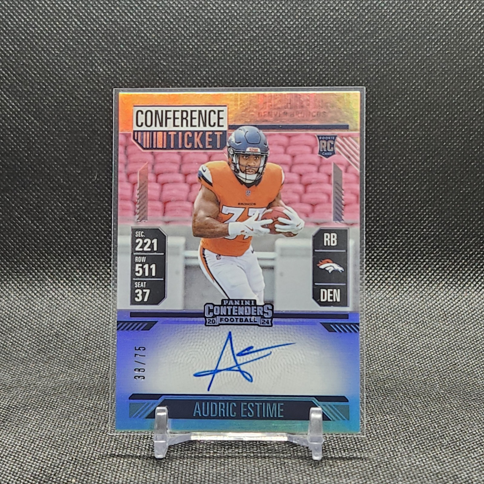2024 Panini Contenders Conference Ticket RPS Audric Estime #120 /75