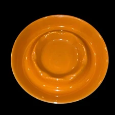 Vintage Shenango Restaurant Ware 7 Notch Orange Ashtray Marked 5.75”