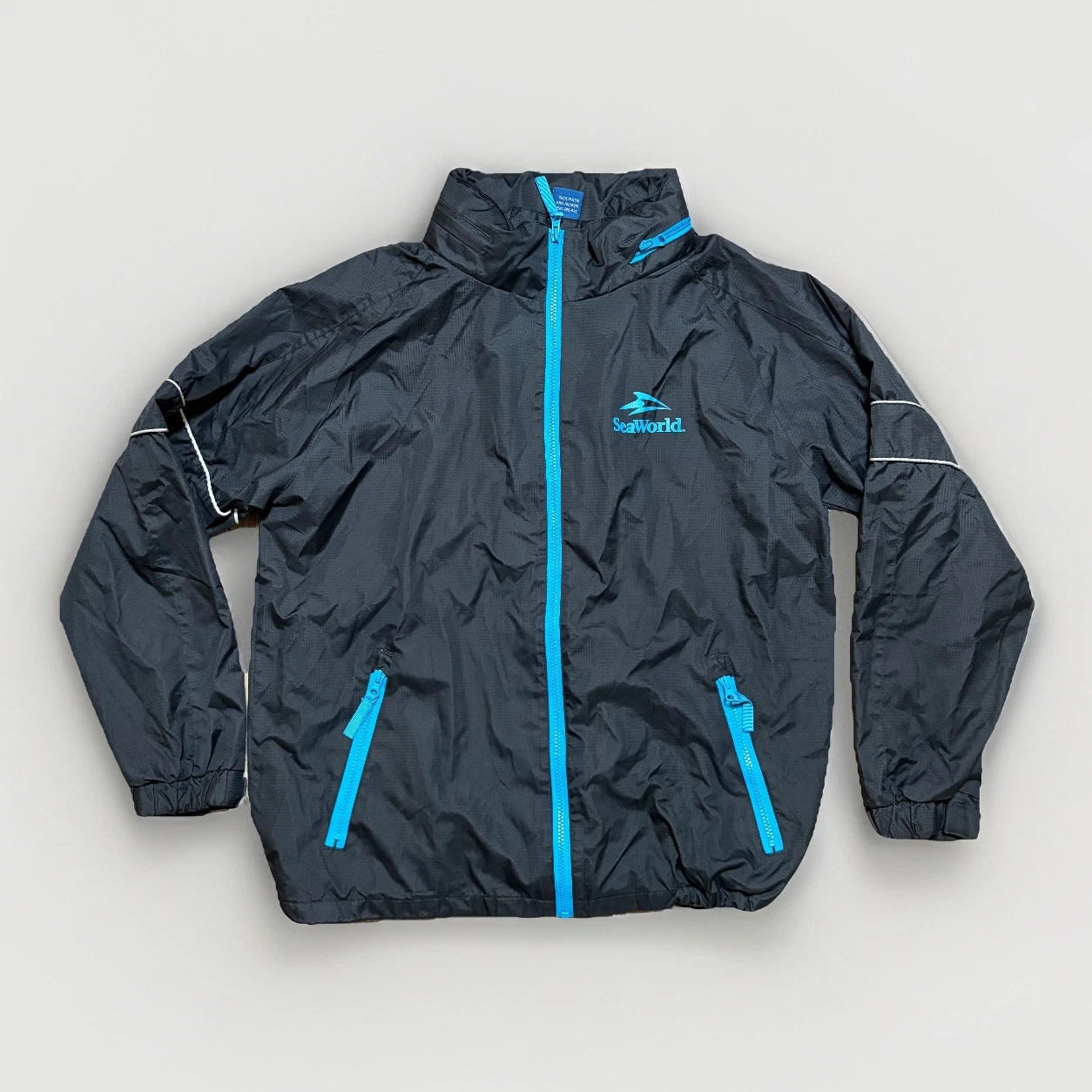 Sea World Zip Jacket Unisex Medium By Blue Ridge Outerwear Navy Blue Employee
