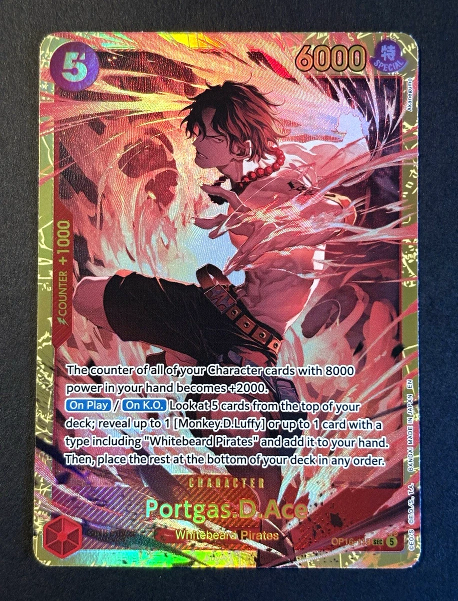 Portgas.D.Ace OP16-118 The Time of Battle for sale | eBay
