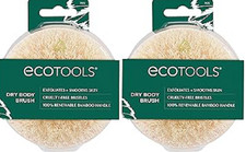 EcoTools Dry Body Brush, for Post Shower  Bath Skincare Eco-Friendly, ,2 Ct