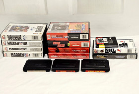 Sega Genesis Game Lot Bundle 13 Games Mortal Kombat 2 & 3, Madden, X-Men, Soccer