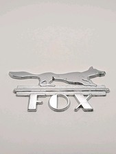 Vintage FOX Chevrolet Baltimore MD Car Dealership Emblem Chrome 4.25"x2.25"