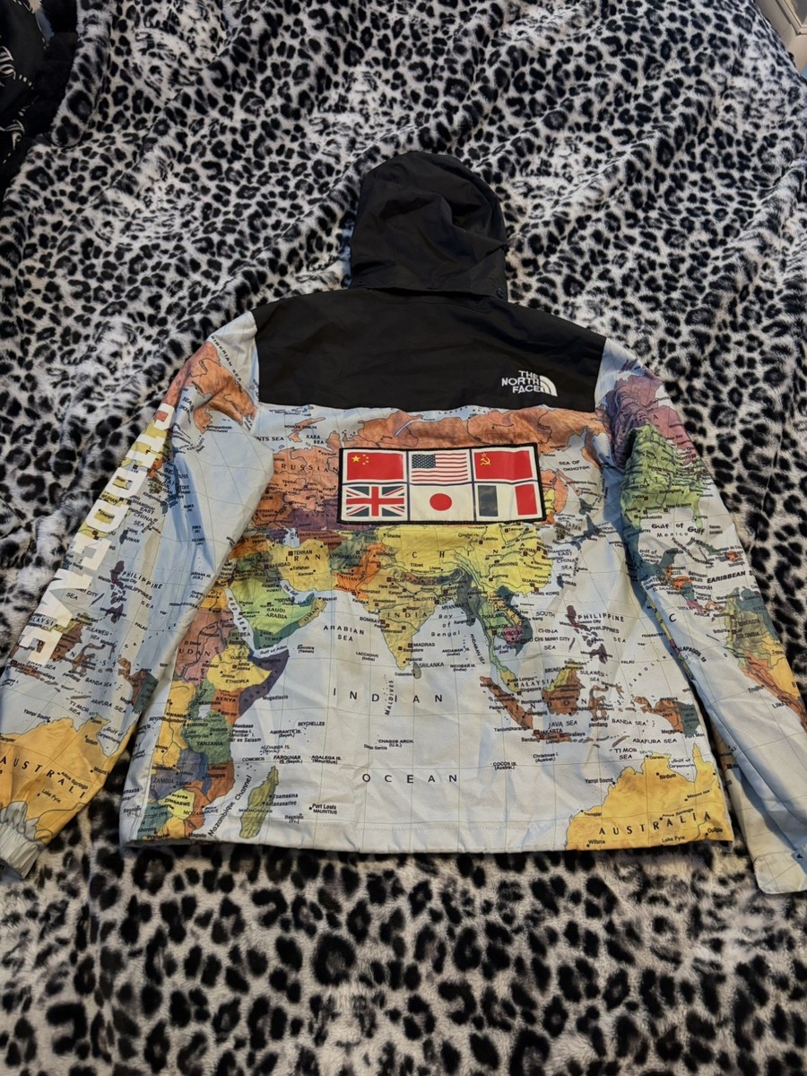 Supreme x The North Face 2014 Atlas World Map Expedition | eBay