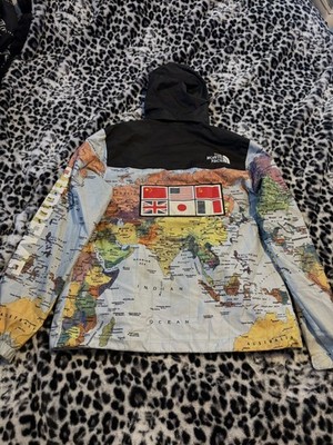 Supreme x The North Face 2014 Atlas World Map Expedition | eBay