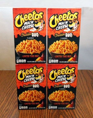 4x Cheetos Mac' N Cheese Cheddar BBQ Flavored Limited Time Only BB 01/2026 HTF