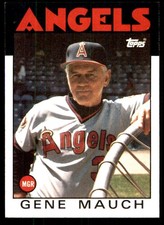 Gene Mauch 1986 Topps #81 California Angels MLB READ FREE SHIPPING AutographDen