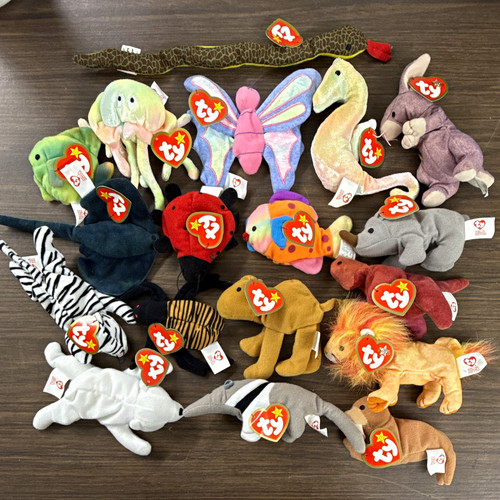 Ty Teenie Beanie Babies Lot of 20 With Tags Vintage 1998 Coral Goochy