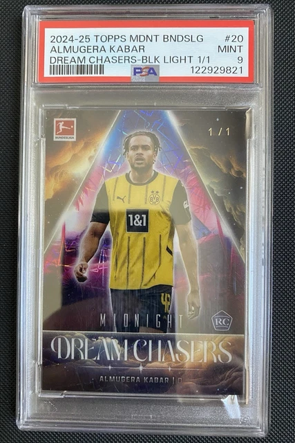 Topps Midnight Dream Chasers Almugera Kabar BVB DC-20 1/1 PSA 9 RC