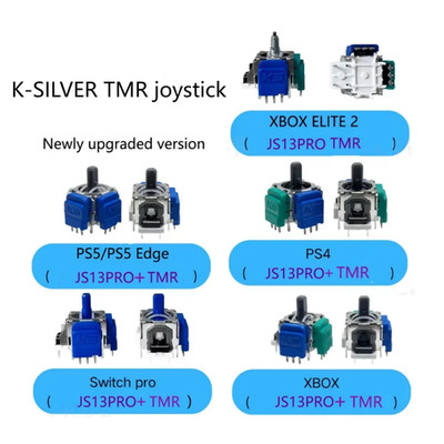 5Pairs TMR Electromagnetic Hall Joystick for PS4 PS5/Edge Xbox/Elite2 Switch Pro