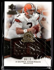 2008 SP RC Threads #ST-DA Derek Anderson Stitch in Time MEM,SN 3203O