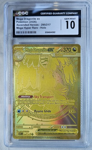 Mega Dragonite ex graded CGC 10 for sale on eBay