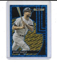 2024 TOPPS MICKEY MANTLE BLACK GOLD BLUE PARALLEL YANKEES