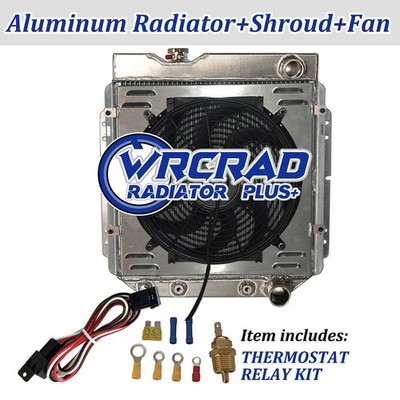 Aluminum Radiator Shroud Fan Kit for 1963-1965 Mustang Comet Ford Falcon V8 4.7L