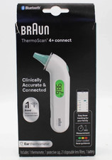 Braun ThermoScan 4 Connect Bluetooth Ear Thermometer IRT3575 New In Box