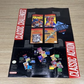 Nintendo Power Super Mario Bros 3 Poster Super Club Promo Insert GP-NES-USA-2