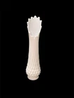 Vintage MCM Fenton 13” Swung Milk Glass 12 Finger Rim Vase