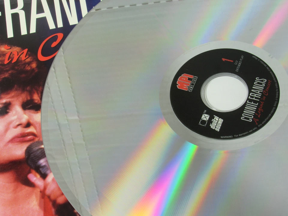 Connie Francis Greatest Hits Live Legend in Concert Laserdisc LD buy 2 get1 FREE — 第 3/3 张图片