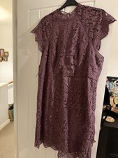 Chichi Clothing Ladies Purple Size 24 Evening Wedding Dress Lace