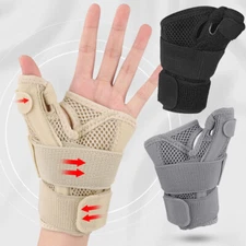 Sport Thumb Wrist Support Brace Carpal Tunnel Sprain Splint Arthritis Left Right