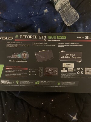 ASUS GeForce GTX 1660 TUF OC GDDR6 Gaming Graphics Card 6GB