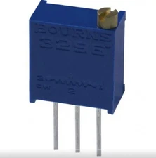 1 pc 3296W-1-105LF,  1M ohm Trimmer, 25-turn 0.5W 10% .8B4-D