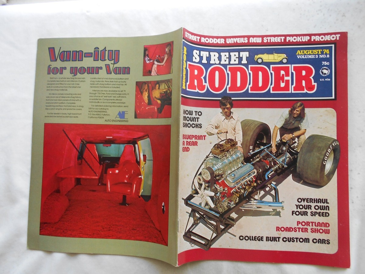Street Rodder Magazine-AUGUST,1974 | eBay
