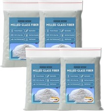 Milled Fiberglass - Fiberglass Resin Filler Material for Epoxy - Pack of 4