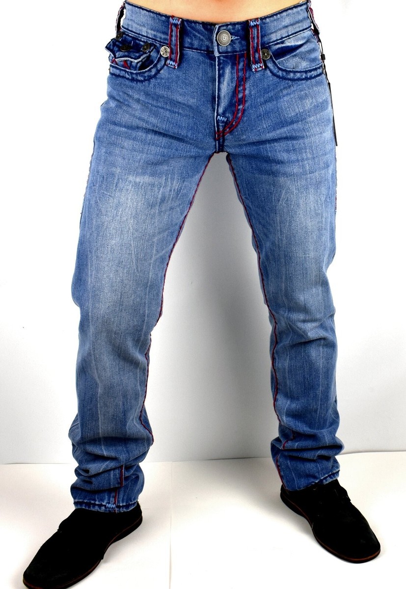 True Religion Men's Ricky Super T Relaxed Straight Jeans - 107507