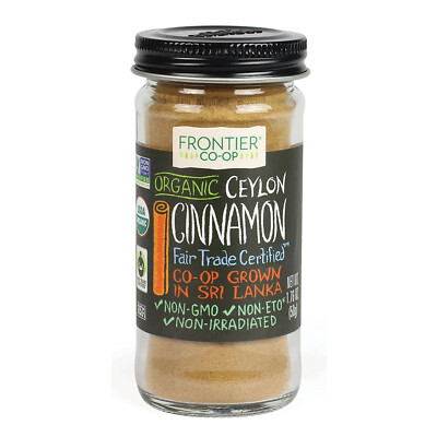 Frontier Natural Products Cinnamon, Og, Grnd Ceyln, Ft, 1.76-Ounce
