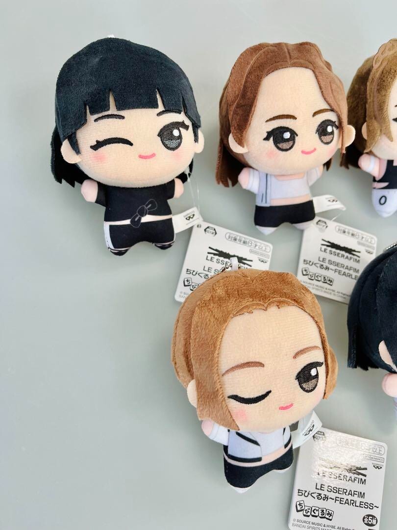 LE SSERAFIM Chibigurumi SET 5 Plush Mascot 11cm Doll FEARLESS