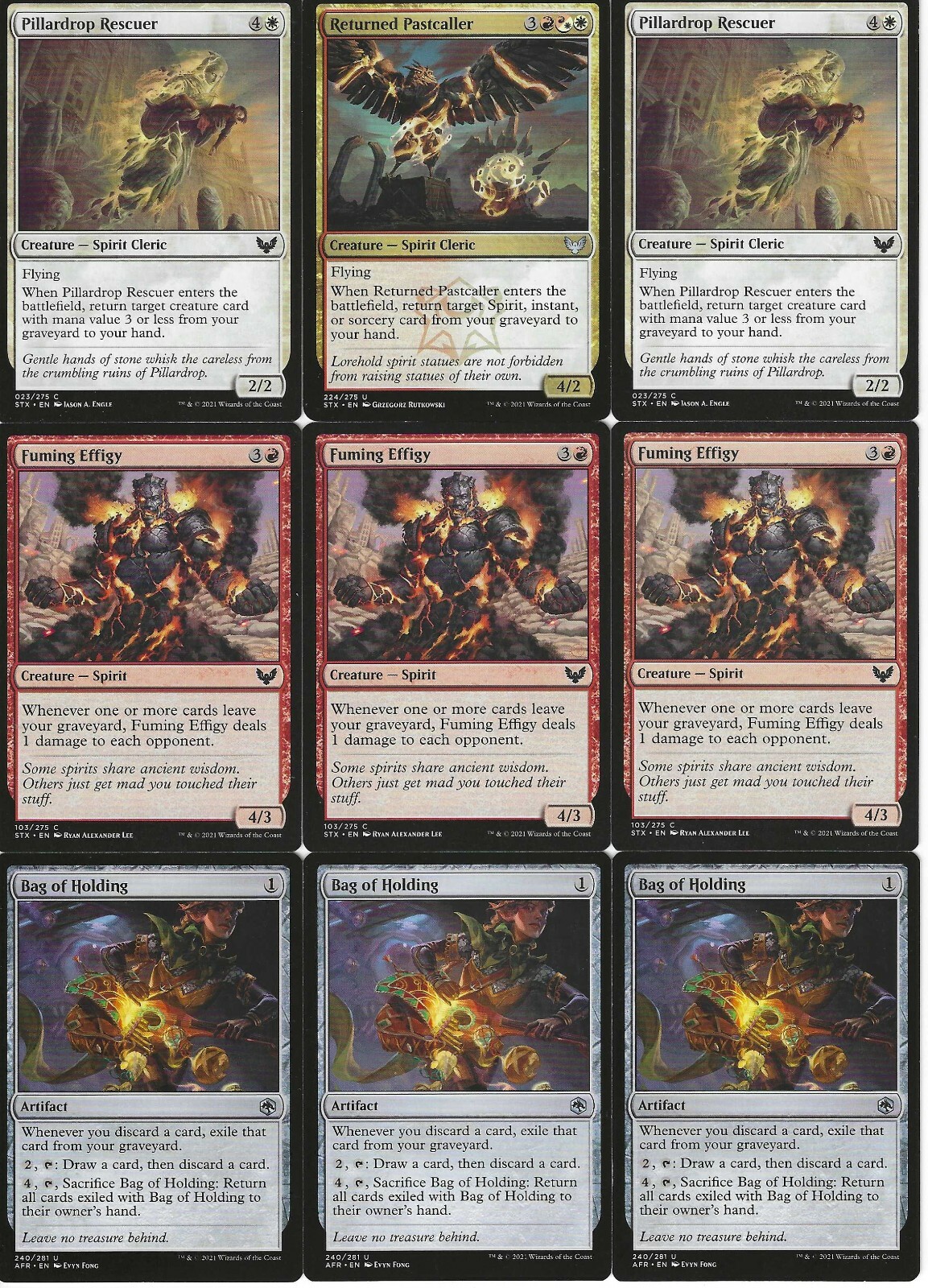 Red White Spirit Exile: MTG Magic Gathering Custom Standard Legal 60 card  deck | eBay