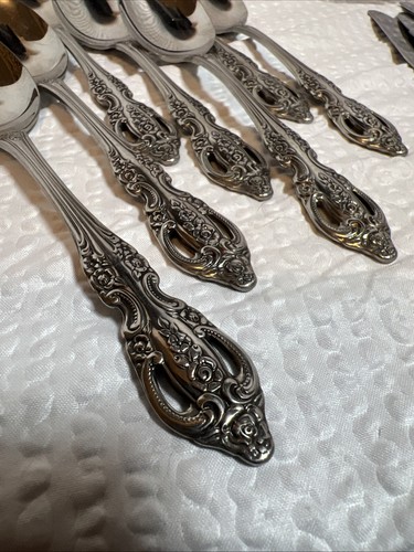 Oneida RENOIR PEMBROOKE 8-1/2" Tablespoon/Serving Spoon SSS Mark Set Of 7 Large - Picture 2 of 6
