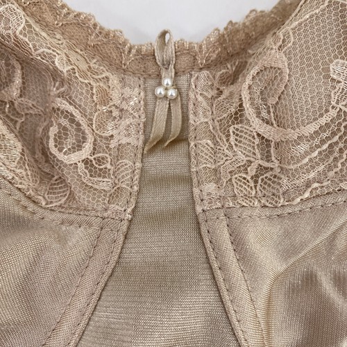 42DDD Trulife Coolmax Masectomy Bras Latte Beige Pockets WireFree Lace Style 210 - Picture 7 of 13