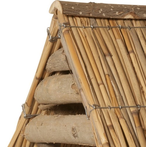 Vogelhaus SPREEWALD, Reetsatteldach Futterhaus Handarbeit reetgedeckt - Bild 2 von 5