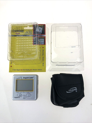 iGaging Angle Cube Digital Magnetic Protractor Gauge Level  Table Saw w/Case