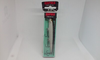 Leurre Vintage Rapala CountDown 11 - Balsa CD11 Argent 4 3/8", 9/16 Oz, Neuf Ancien Stock