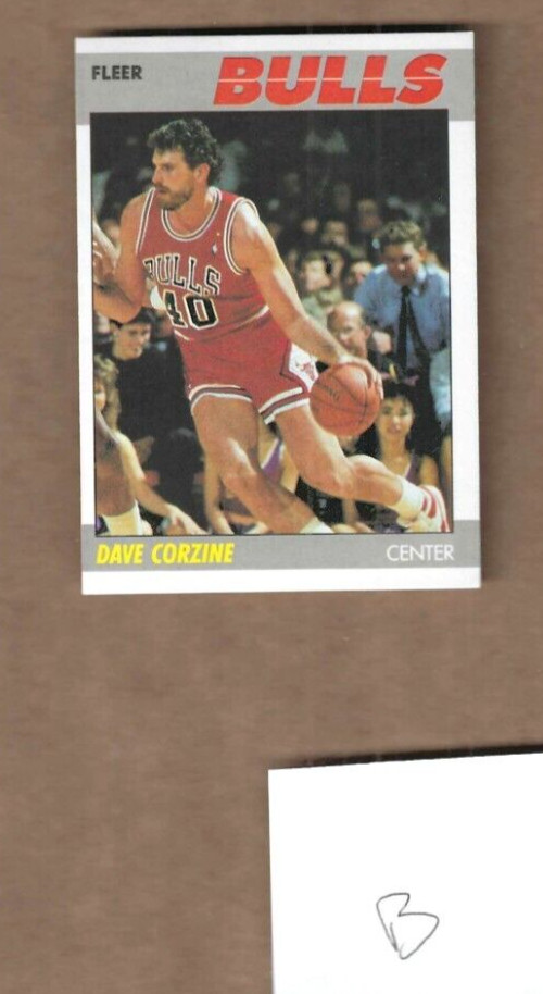 1987/88 Fleer Dave Corzine Card #22  (B)