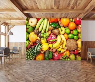 3D Sommerfrüchte H6634 Tapete Wandbild Selbstklebend Abnehmbare Aufkleber Erin