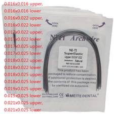20Pack Dental Orthodontic Arch Wire Super Elastic Niti Rectangular Wires Natural