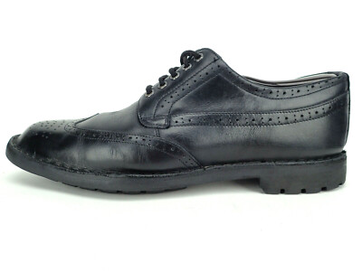 Sebago Metcalf Wing Tip Oxford Derby Black Leather Men
