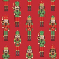 20 Servietten Nutcracker Red - Nussknacker Rot 33X33Cm