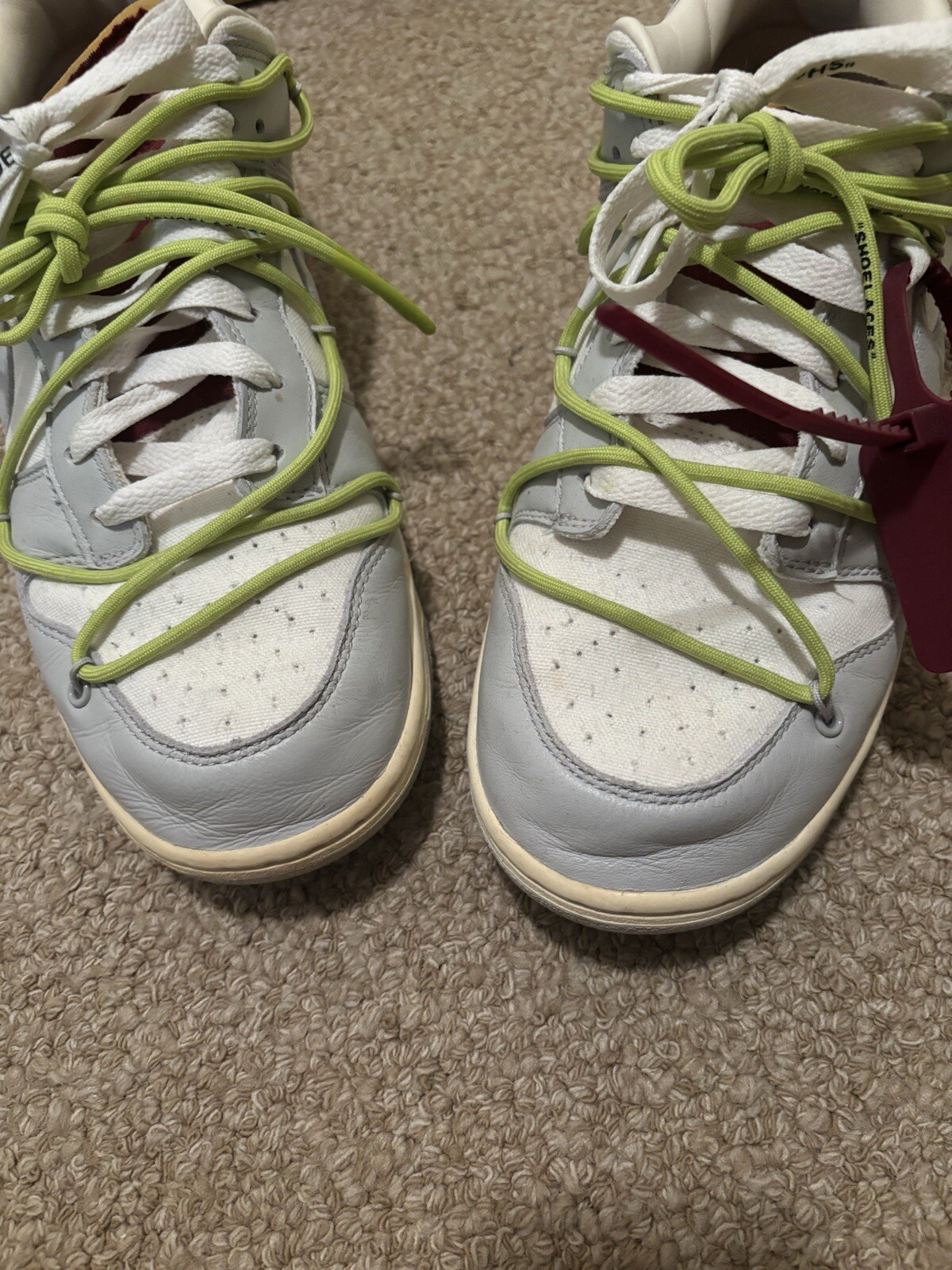 OFF WHITE X NIKE Off White x Nike Dunk Low "lotto 8 di 50" taglia 11 5 (usate delicatamente)