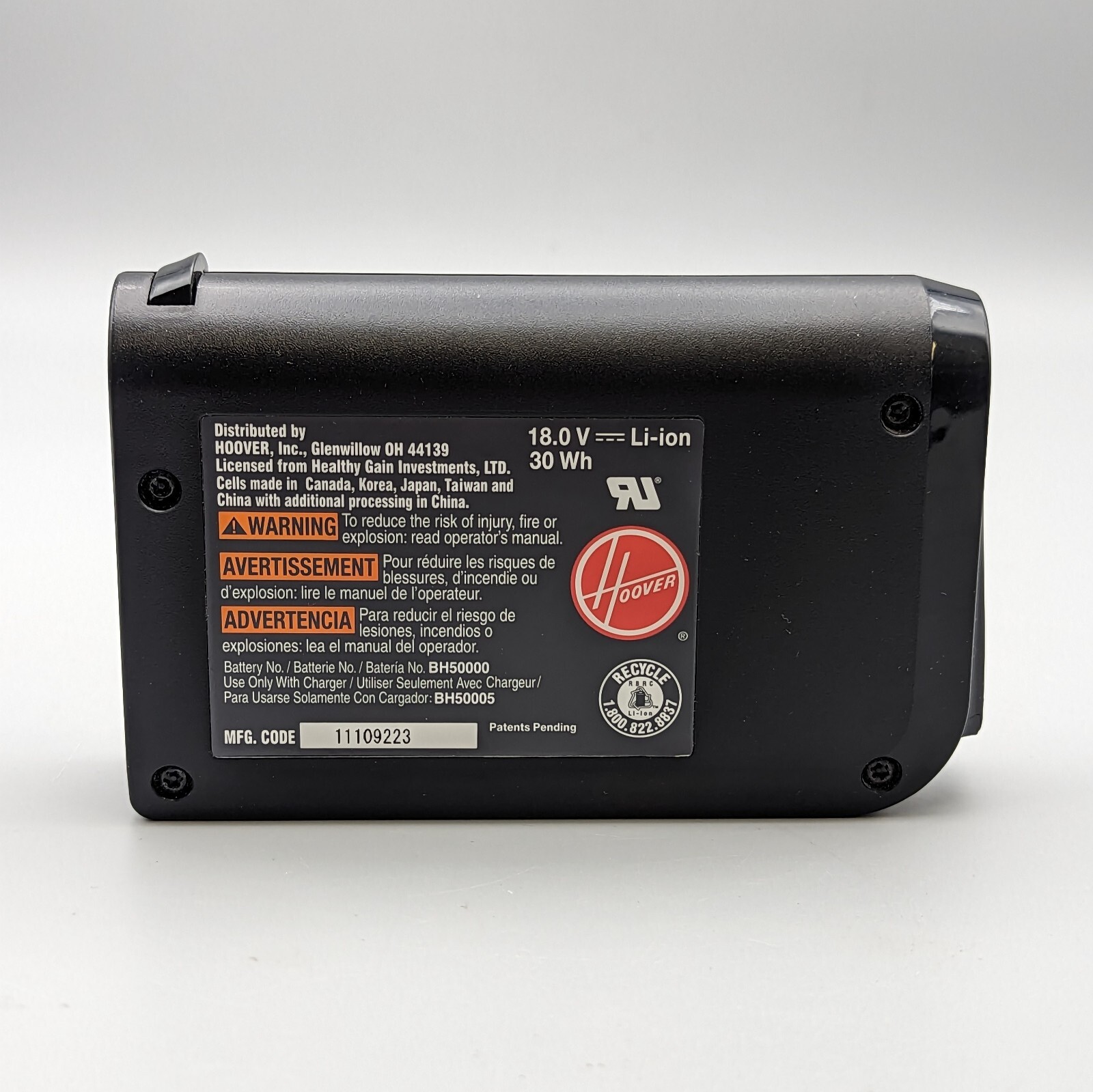 Hoover Linx Cordless Stick Vacuum BH50010 Replacement Battery BH50000