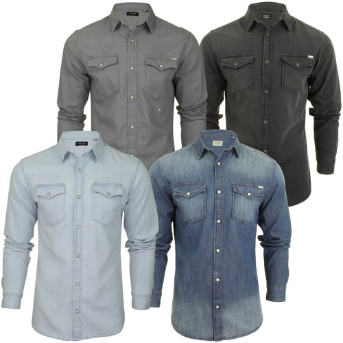Mens Jack \u0026 Jones Sheridan Denim Shirt 