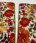 Set of 2 Pottery Barn 20x20" Red Pink Purple Green Floral Pillow Covers EUC — photo 4